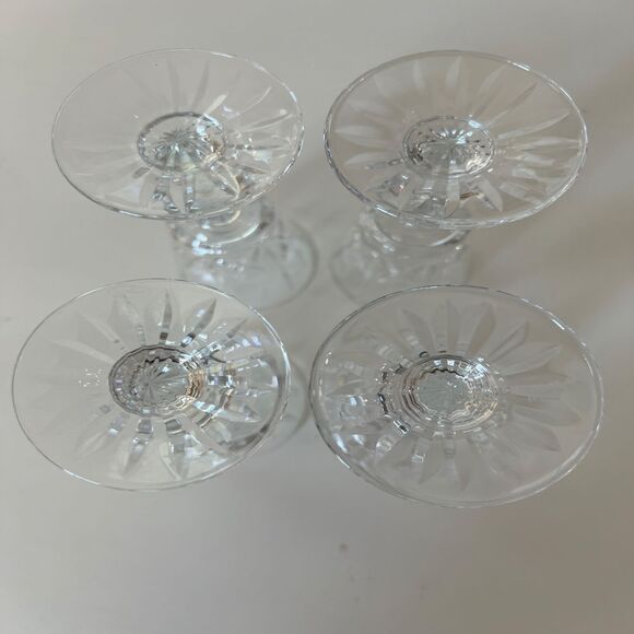 Set 4 Vintage Royal Brierley Waterford Crystal Cordial Wine Goblet Glass Ascot - Picture 5 of 6